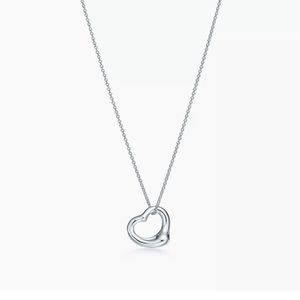 Elsa Peretti® Open Heart Pendant in Silver, 11 mm heart on 16” chain (broken)